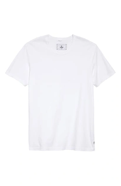 Shop Reigning Champ Short Sleeve Slim Fit Crewneck T-shirt In White