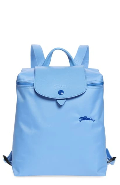 Shop Longchamp Le Pliage Club Backpack In Blue