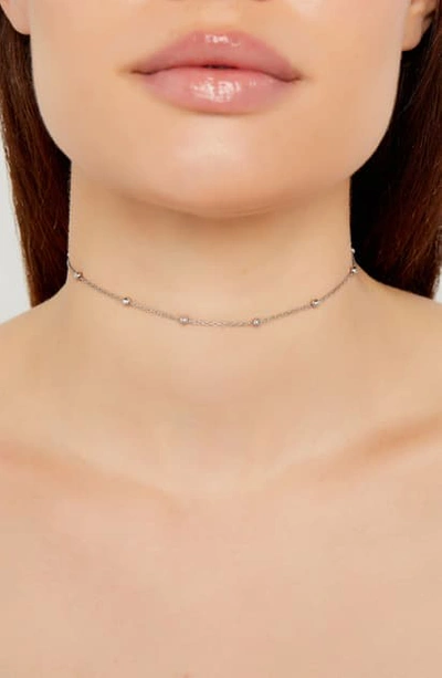Shop Argento Vivo Choker Necklace In Silver