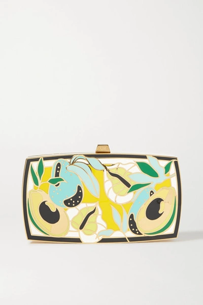 Shop 13bc Mother Gold-tone And Enamel Clutch