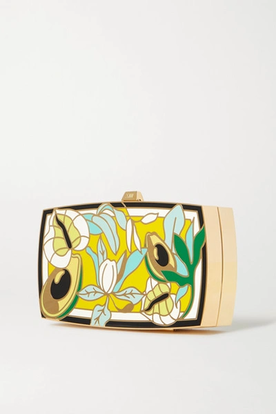 Shop 13bc Mother Gold-tone And Enamel Clutch