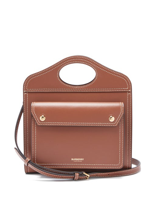 top stitch detail crossbody bag