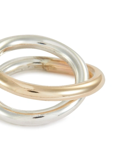 Shop Annika Inez Orbit' Double Ring In Metallic