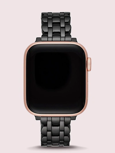 Kate Spade Scallop Apple Watch Bracelet In Black