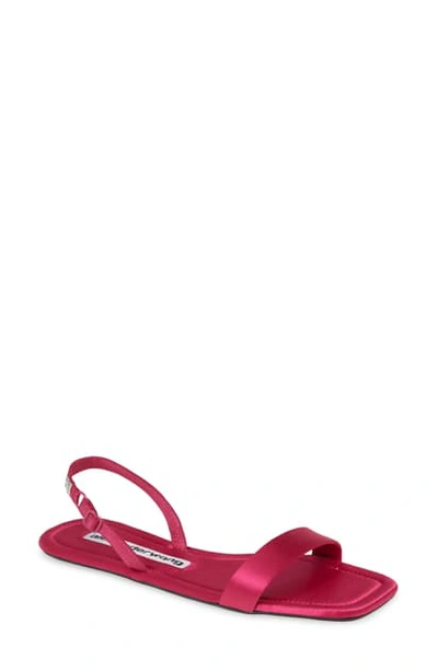 Shop Alexander Wang Ryder Foldable Flat Sandal In Hot Pink