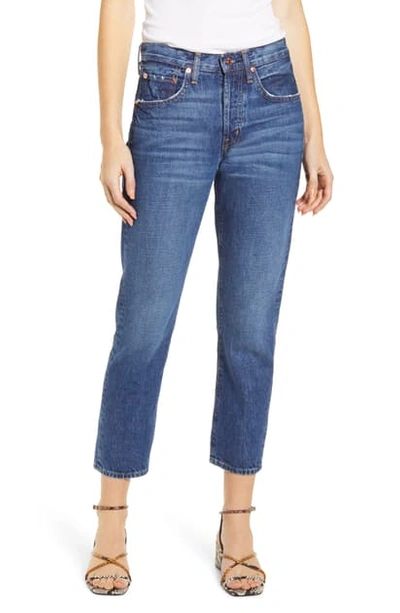 Shop Edwin Hana Nonstretch High Waist Crop Jeans In Awake