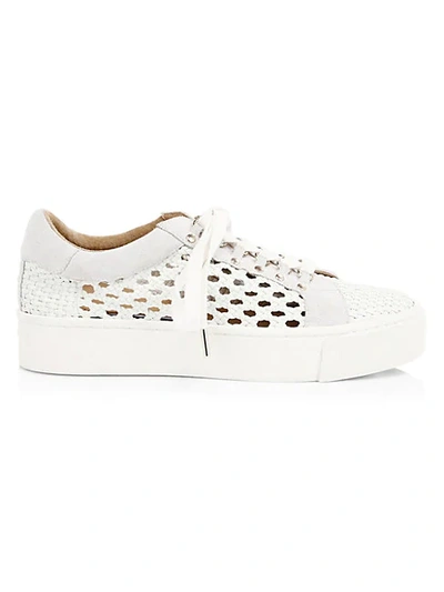 Shop Joie Handan Woven Platform Sneakers In White