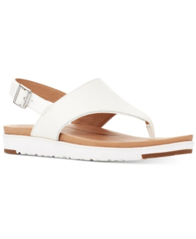 Shop Ugg Women's Alessia Thong Sandals In White