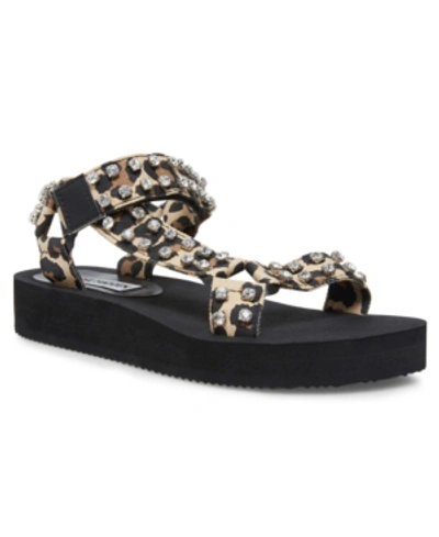 jamón densidad Consecutivo Steve Madden Women's Henley Rhinestone Sport Sandals In Leopard Rhinestone  | ModeSens