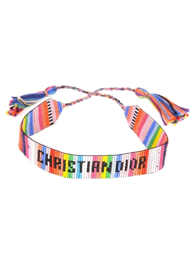 Shop Dior Christian   J A Choker In Multicolor