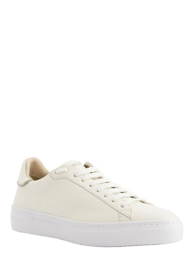 Shop Fabiana Filippi Dalila Leather Sneakers In Marzipan