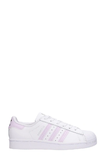 Shop Adidas Originals Superstar W Sneakers In White Leather