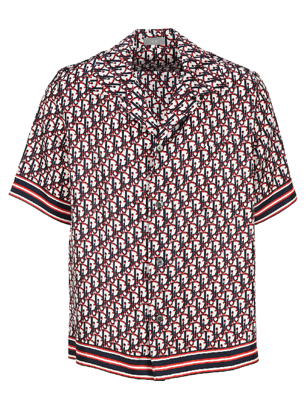 Dior S/s All Over Logo Pattern Shirt In Multicolor | ModeSens