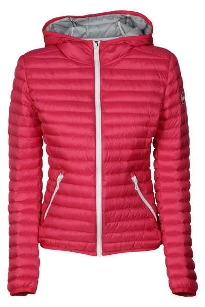 Shop Colmar Hooded Padded Zip Jacket In Fucsia