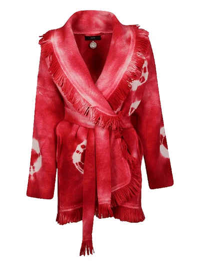 Shop Alanui Tie & Dye Cardigan In Fuchsia/pink