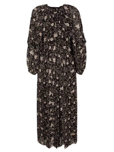 Shop Isabel Marant Estine Robe In Black/ecru