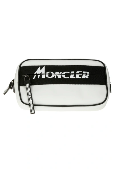 Shop Moncler Aude Belt Bag In Bianco Nero