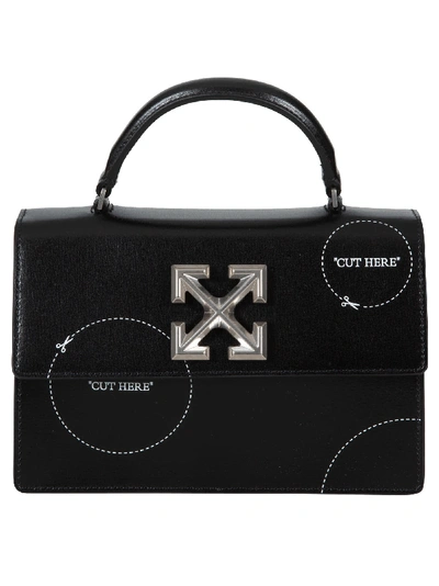 Shop Off-white Cut Here Jitney Tote In Black