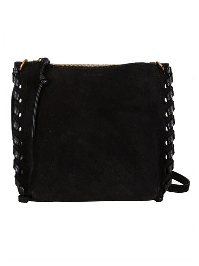 Shop Isabel Marant Side Sewed Shoulder Bag In Black