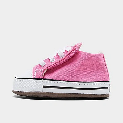 Shop Converse Girls' Infant Chuck Taylor All Star Cribster Crib Booties In Pink