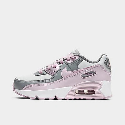 Shop Nike Little Kids' Air Max 90 Casual Shoes In Pink/grey