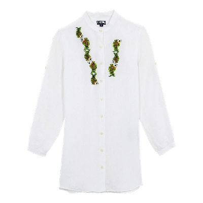 Shop Vilebrequin Shirt Dress In White
