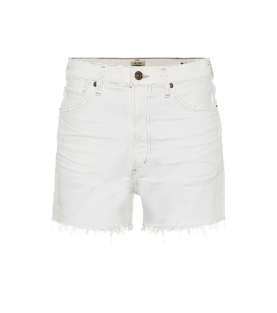 Shop Citizens Of Humanity Kristen High-rise Denim Shorts In White