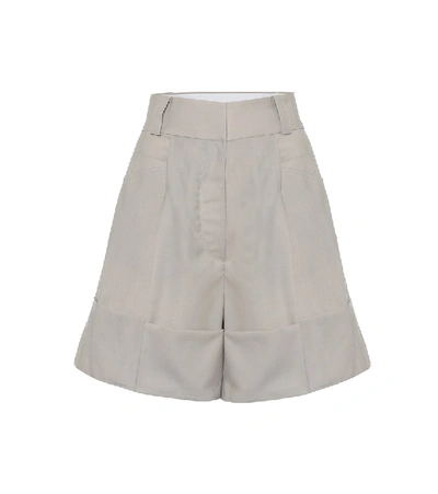 Shop Low Classic Cotton Bermuda Shorts In Beige