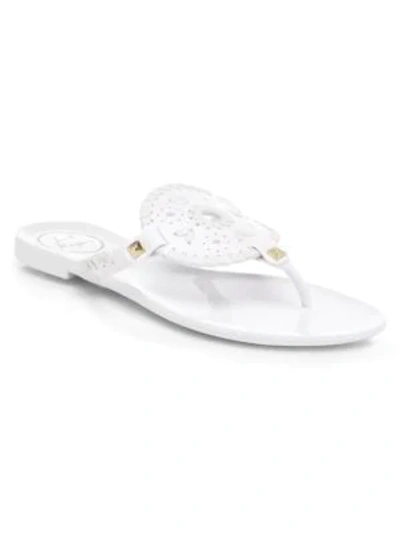 Shop Jack Rogers Georgica Jelly Sandals In White
