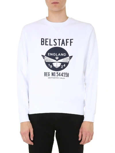 Shop Belstaff "seamasters" Sweatshirt In White