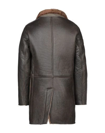 Shop Andrea D'amico Coat In Khaki