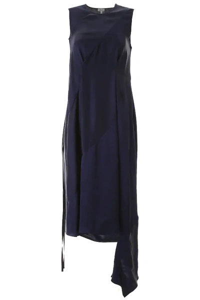 Shop Loewe Dress With Cut-out In Blue