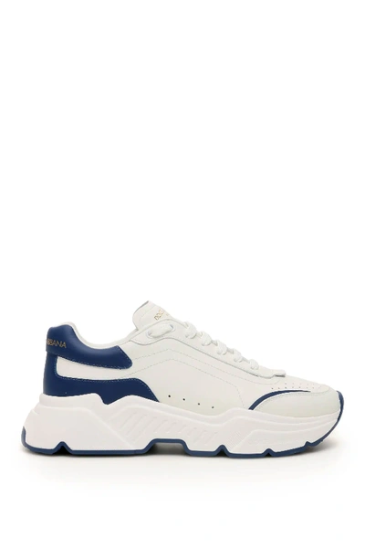 Shop Dolce & Gabbana Daymaster Sneakers In White,blue