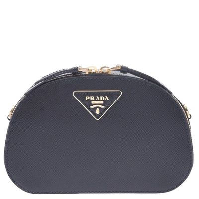 Pre-owned Prada Black Saffiano Leather Odette Belt Bag