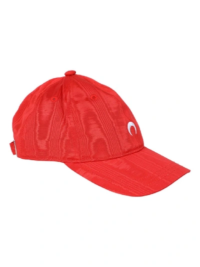 Shop Marine Serre Moon Logo Cap In Red