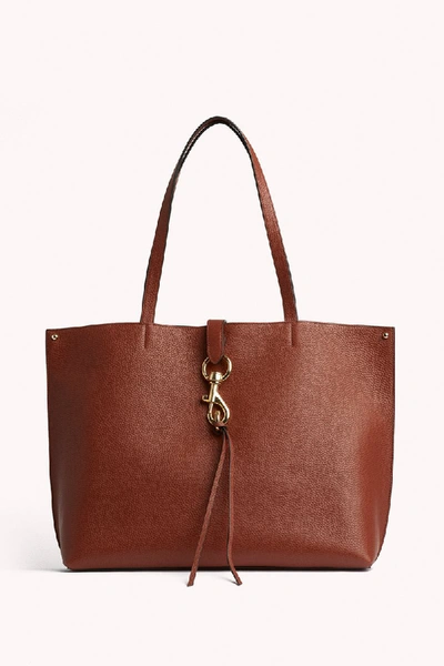 Shop Rebecca Minkoff Brown Leather Unlined Tote | Megan Tote |  In Acorn