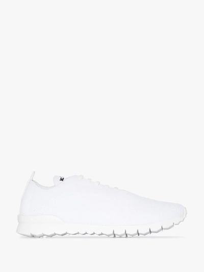 Shop Kiton Sneakers In Strickoptik In White