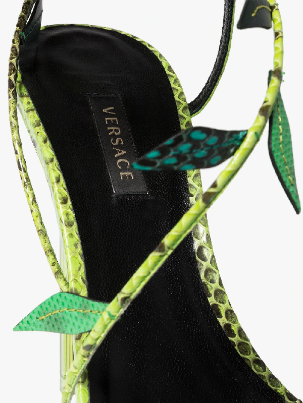 versace antheia leaf heels