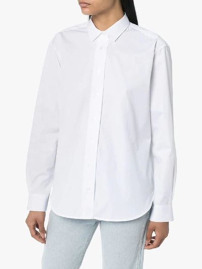 Shop Totême Capri Cotton Shirt In White