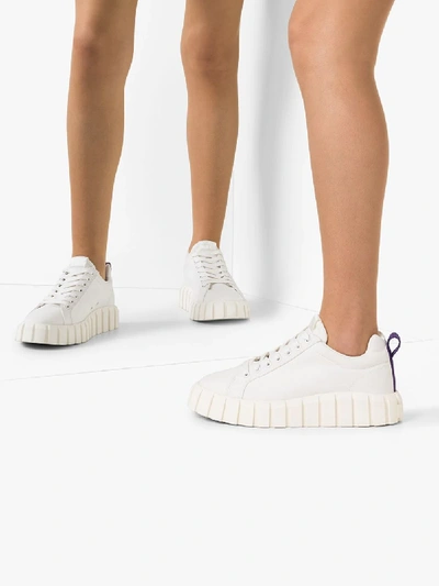 Shop Eytys White Odessa Canvas Sneakers