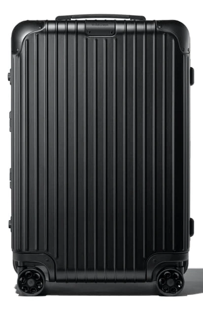 Shop Rimowa Hybrid 26-inch Rolling Suitcase In Matte All Black