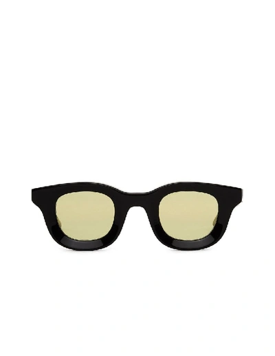 Shop Thierry Lasry X Rhude Black & Yellow 'rhodeo' Sunglasses