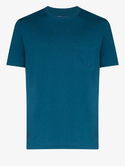Shop Vilebrequin Titan Cotton T-shirt In Blue