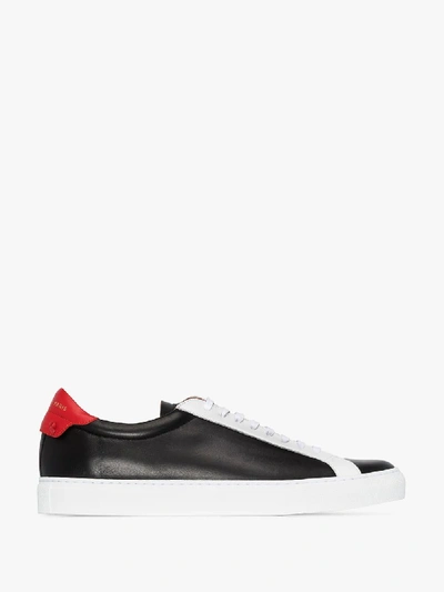 Shop Givenchy Black Urban Leather Sneakers