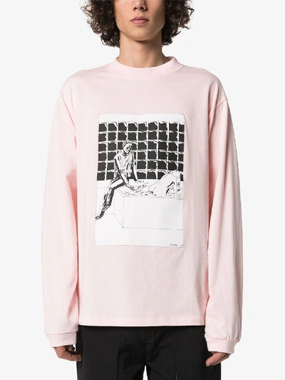 Shop 424 Langarmshirt Mit Print In Pink