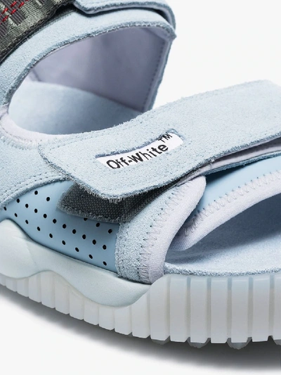 Shop Off-white Blue Oddsy Trek Sandals