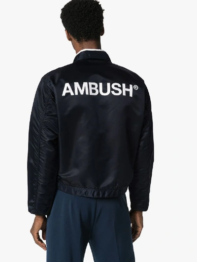 Shop Ambush Swing Logo Print Jacket In Black
