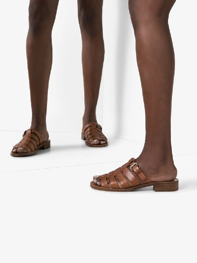 Shop Church's Brown Dori Leather Gladiator Sandals