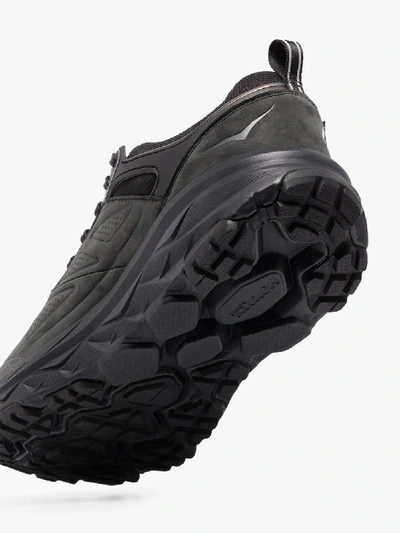 Shop Hoka One One Black Challenger Low Gore-tex Sneakers