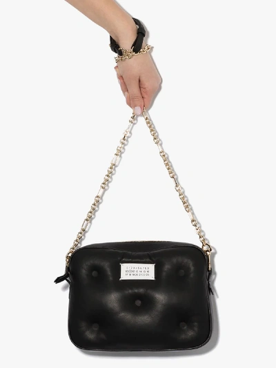 Shop Maison Margiela Black Glam Slam Leather Camera Bag